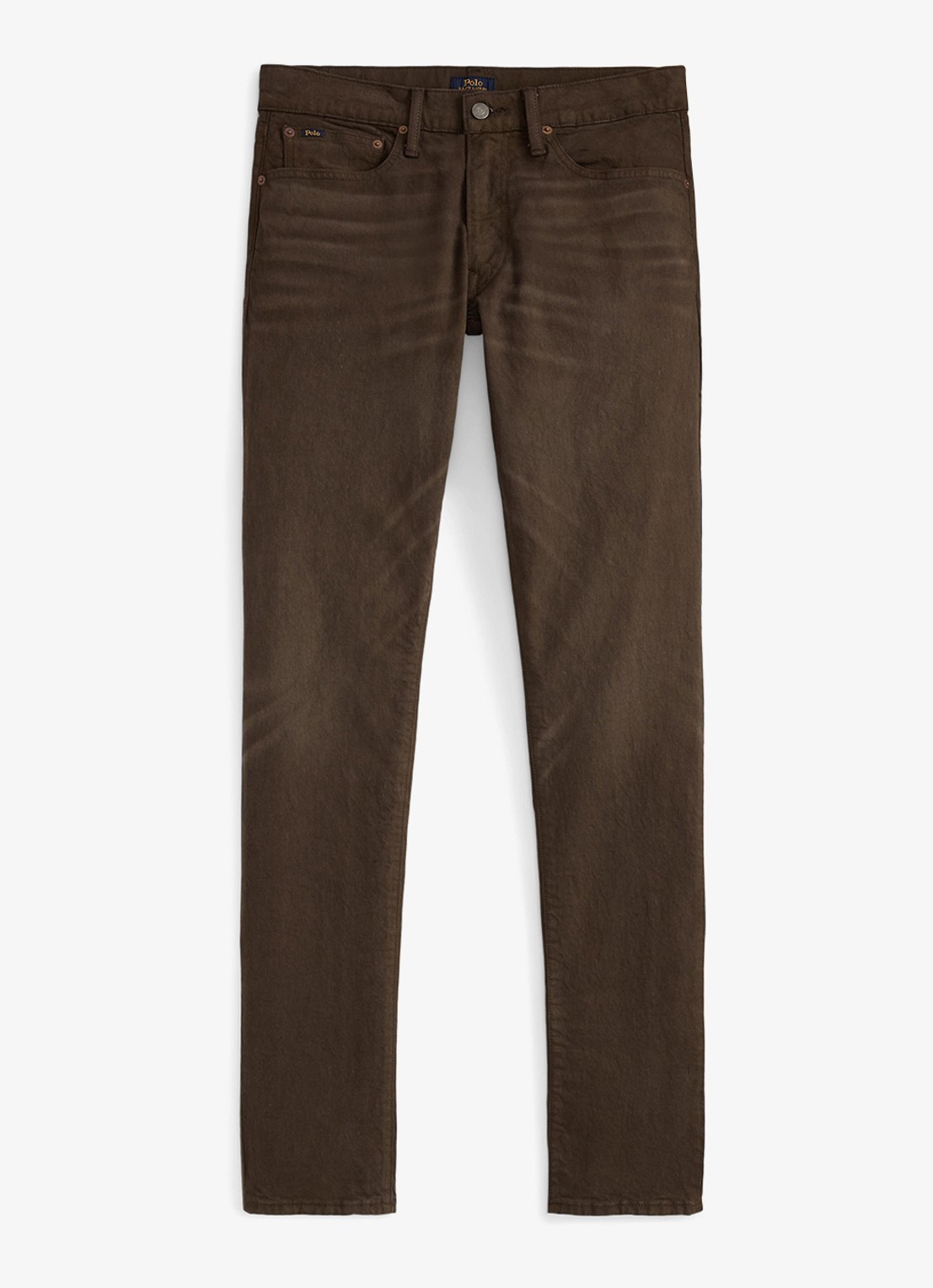 Ralph Lauren Sullivan slim stretch Polo Pony jeans  - voorkant 4 hdn circuit brown / bruin
