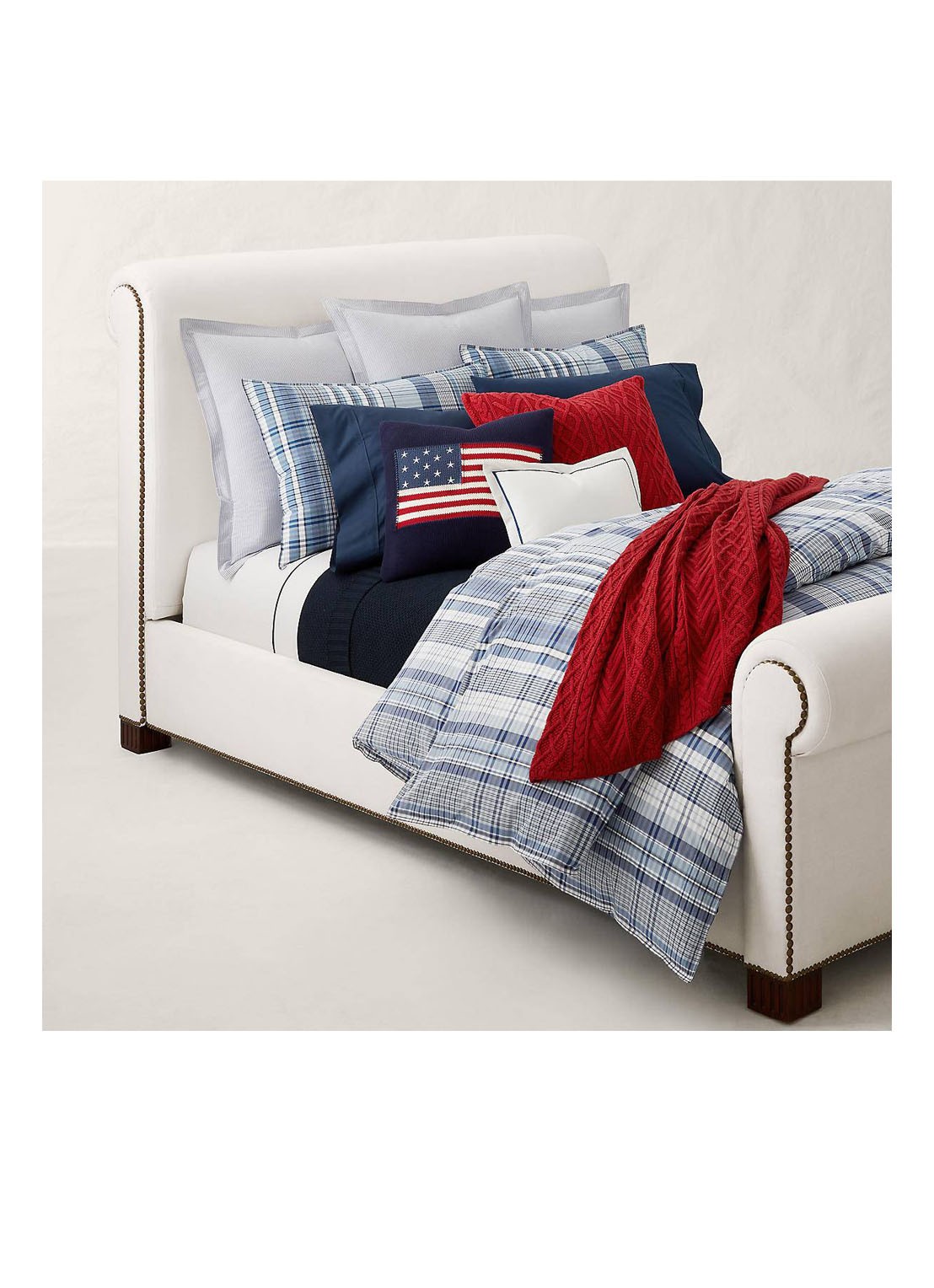 Ralph Lauren Summer Hill kussensloop - detail 7 donkerblauw