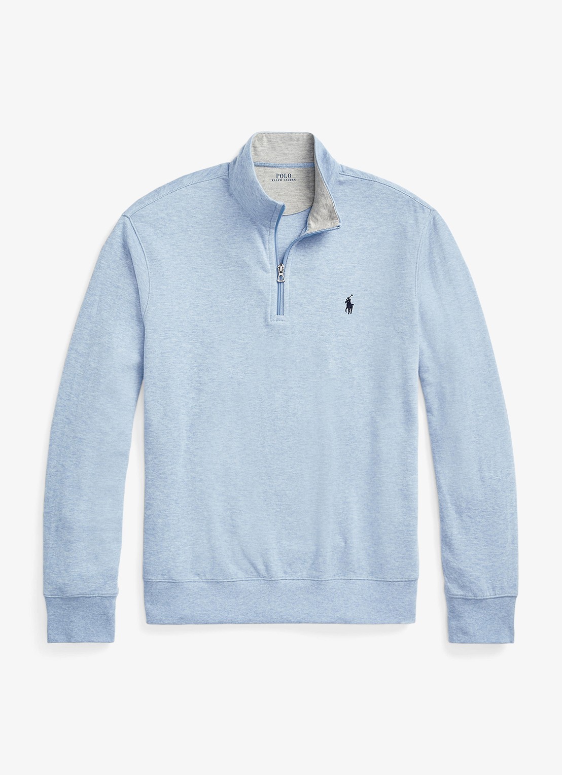 Ralph Lauren Sweater met halve rits en logoborduring - voorkant 4 isle hearher