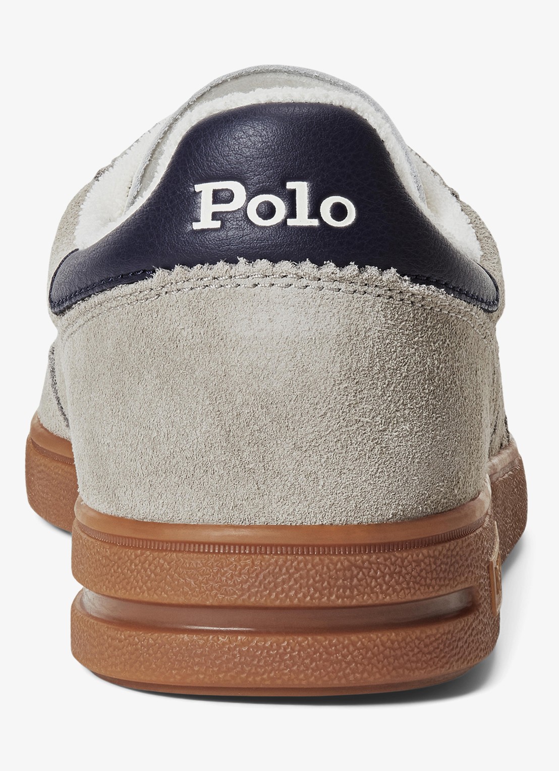 Ralph Lauren Sweater met halve rits en logoborduring - achterkant celadon heather/c7940-44sd