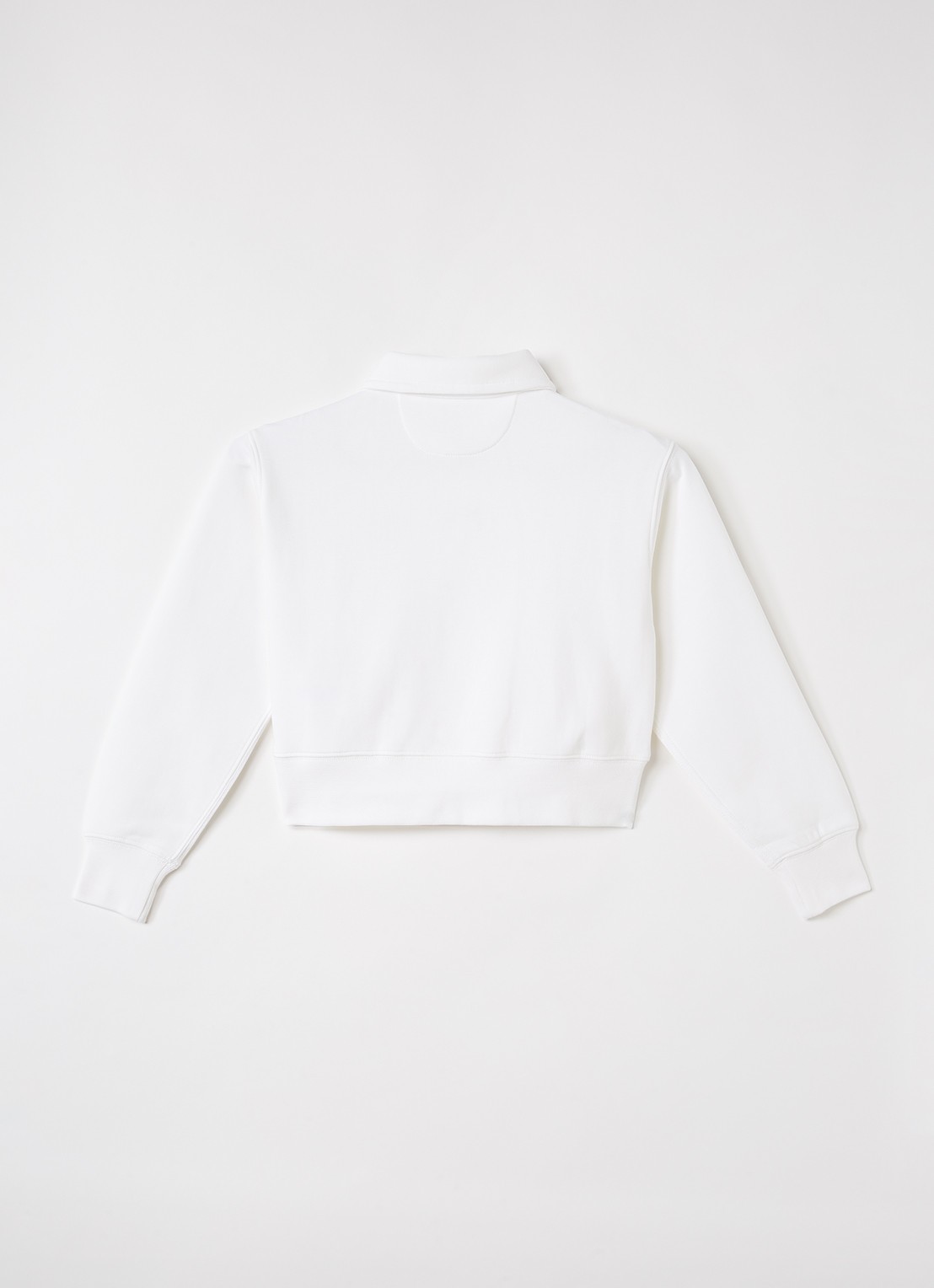 Ralph Lauren Sweater met halve rits - voorkant 3 wit