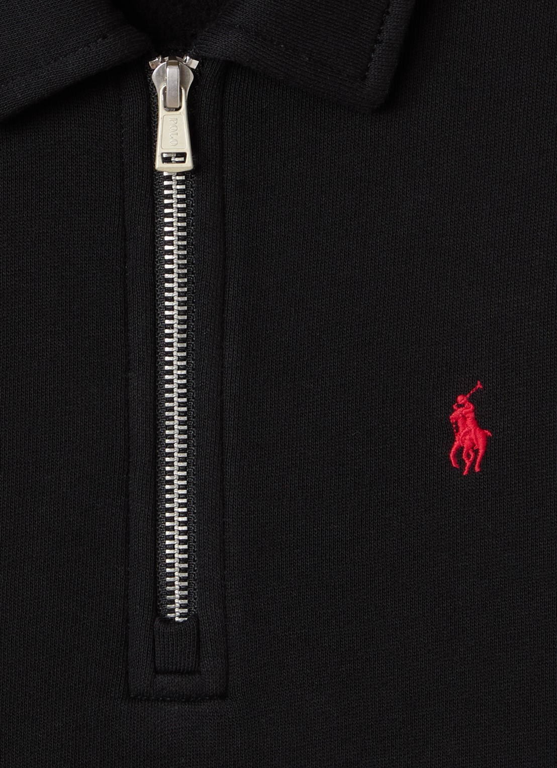 Ralph Lauren Sweater met halve rits - detail 3 zwart