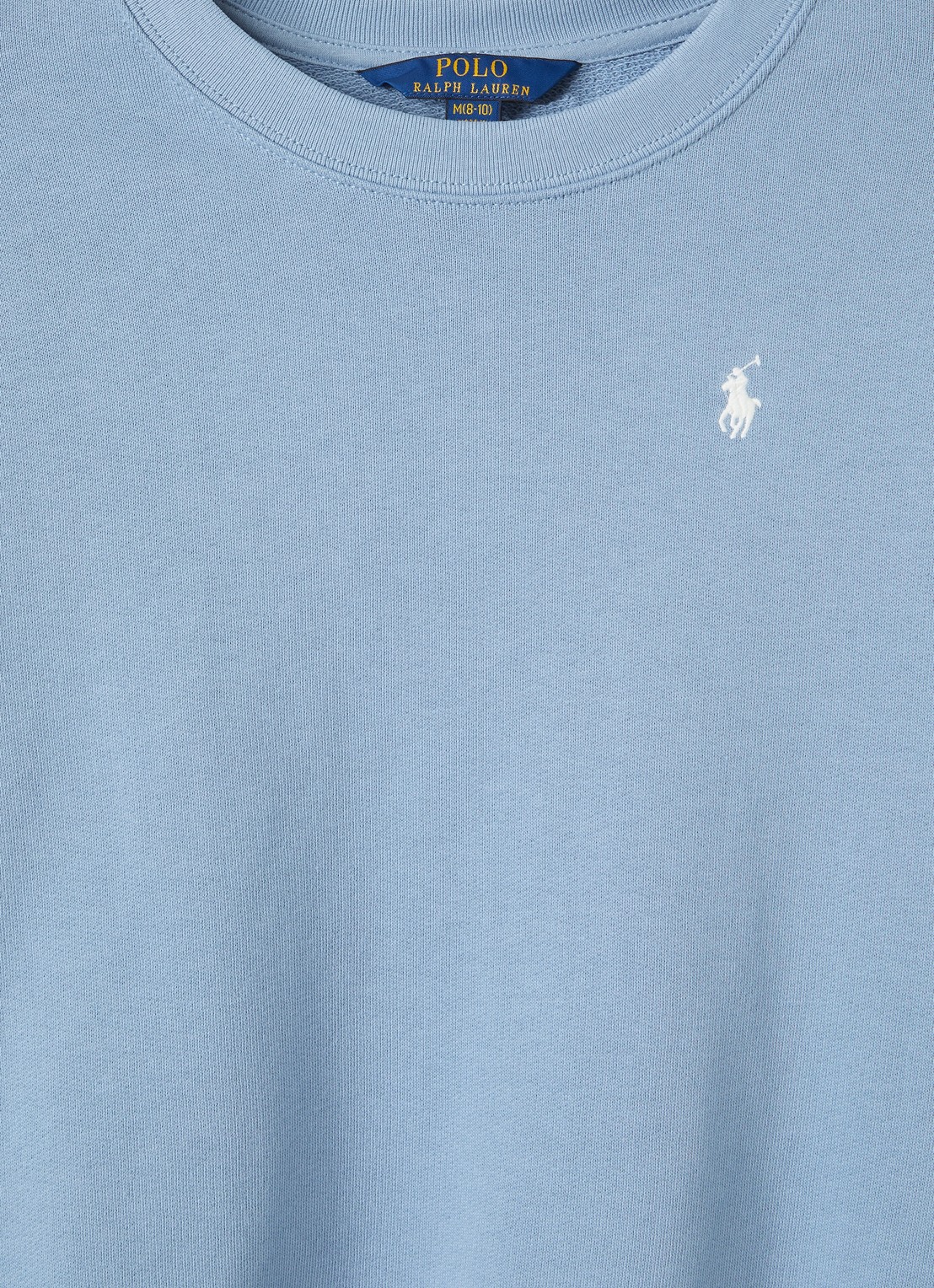 Ralph Lauren Sweater met logo- en backprint - detail staalblauw