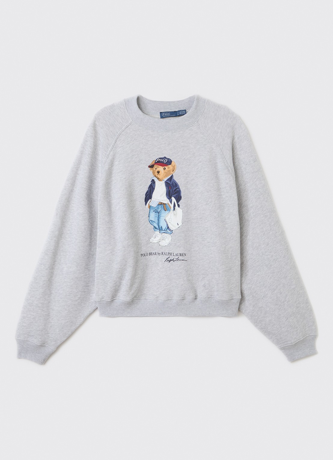 Ralph Lauren Sweater met logo - voorkant grijsmele