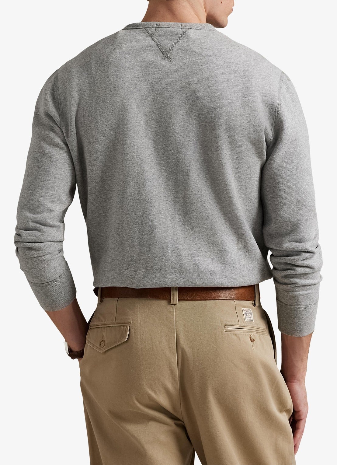 Ralph Lauren Sweater met logo - achterkant andover heather