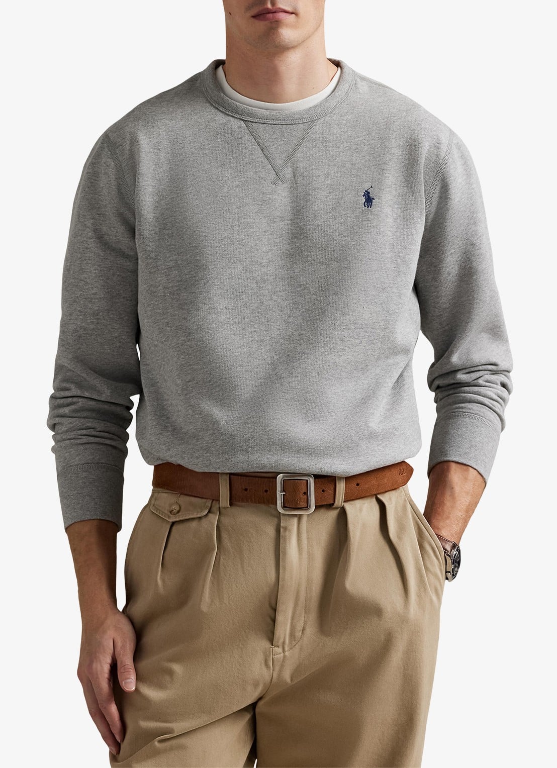 Ralph Lauren Sweater met logo - detail 4 andover heather