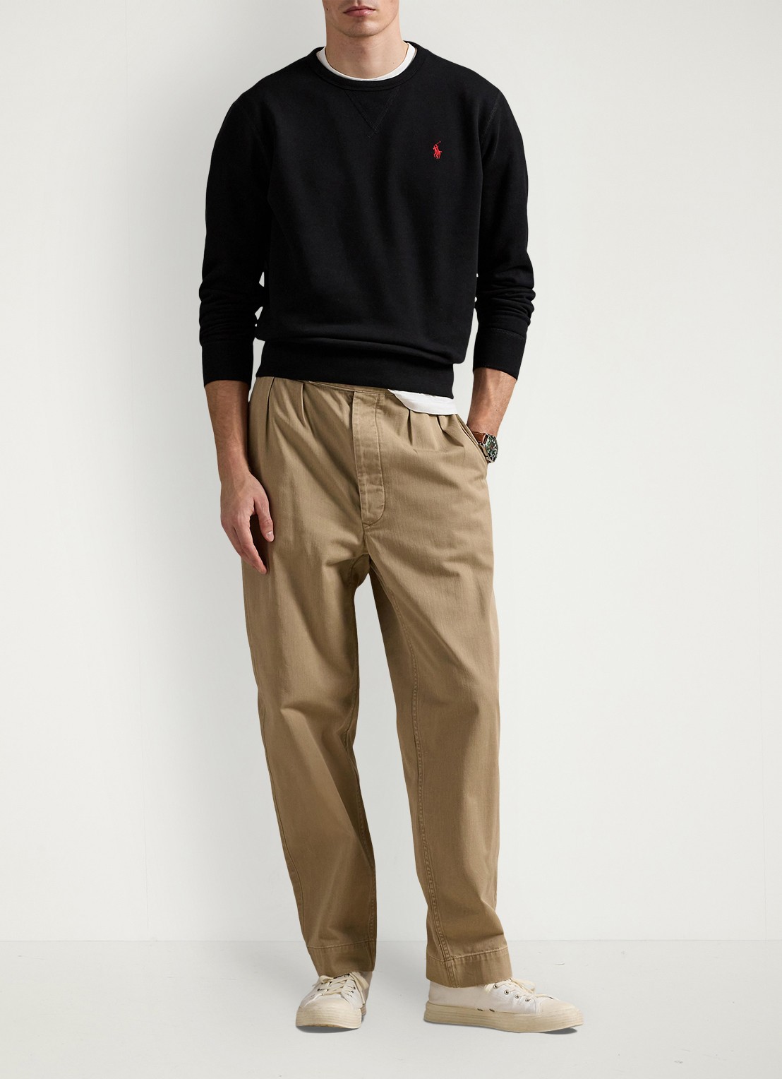 Ralph Lauren Sweater met logo - voorkant 4 polo black