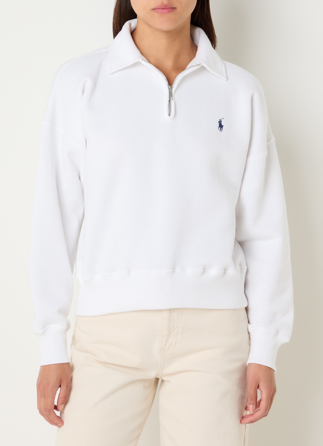 Ralph Lauren Sweater met logoborduring - detail 4 wit