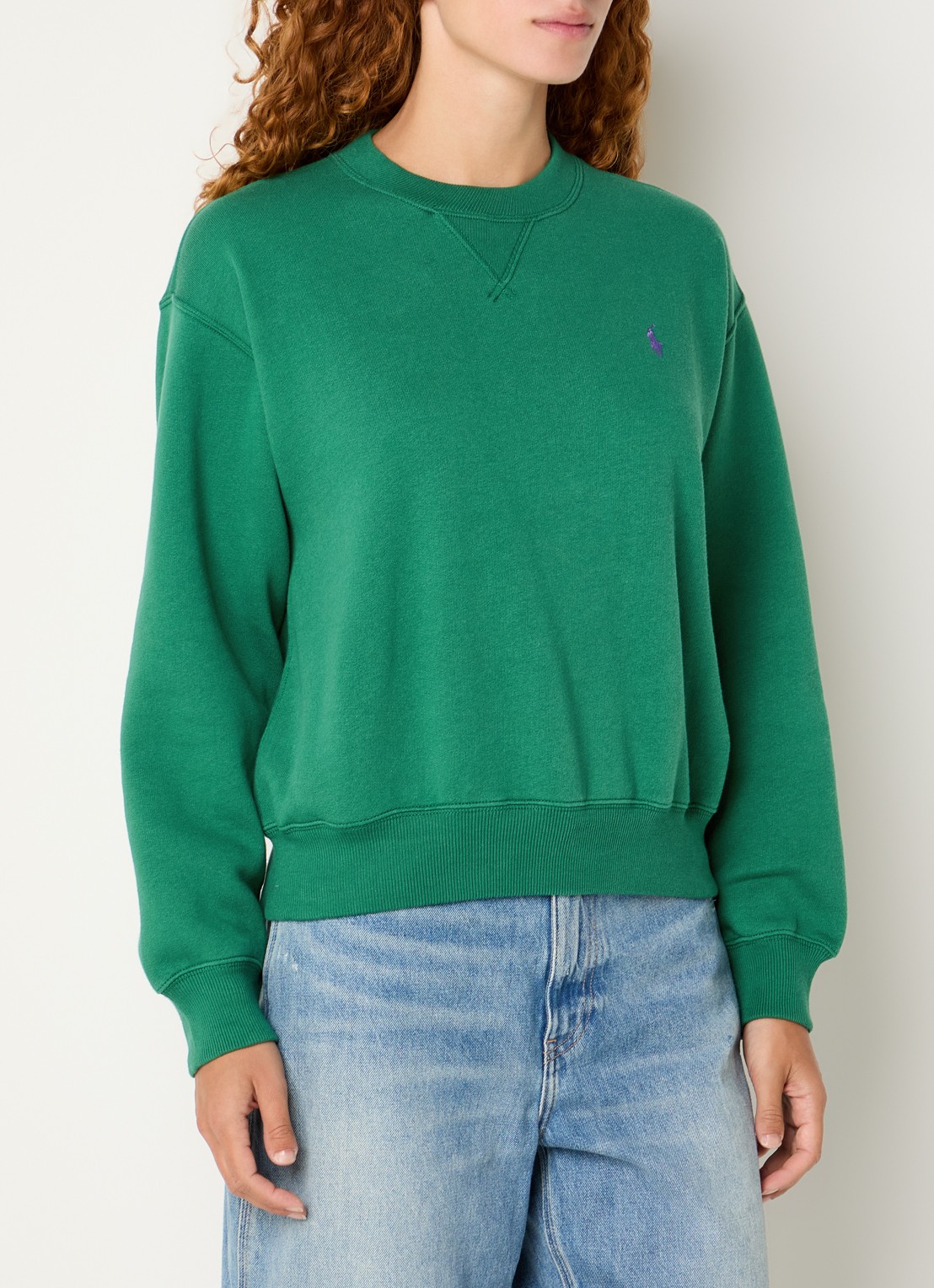 Ralph Lauren Sweater met logoborduring - detail 3 donkergroen