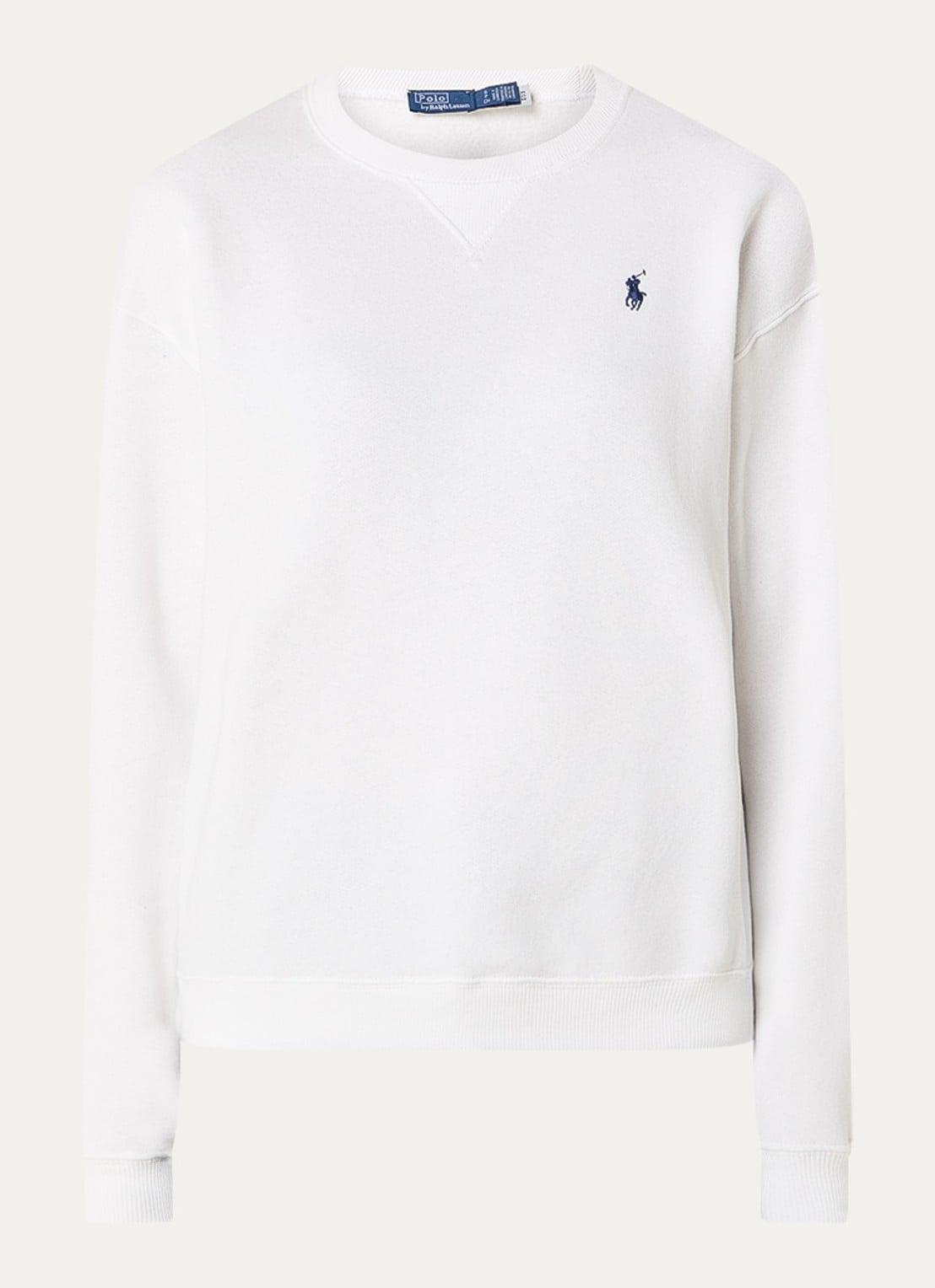Ralph Lauren Sweater met logoborduring - voorkant wit