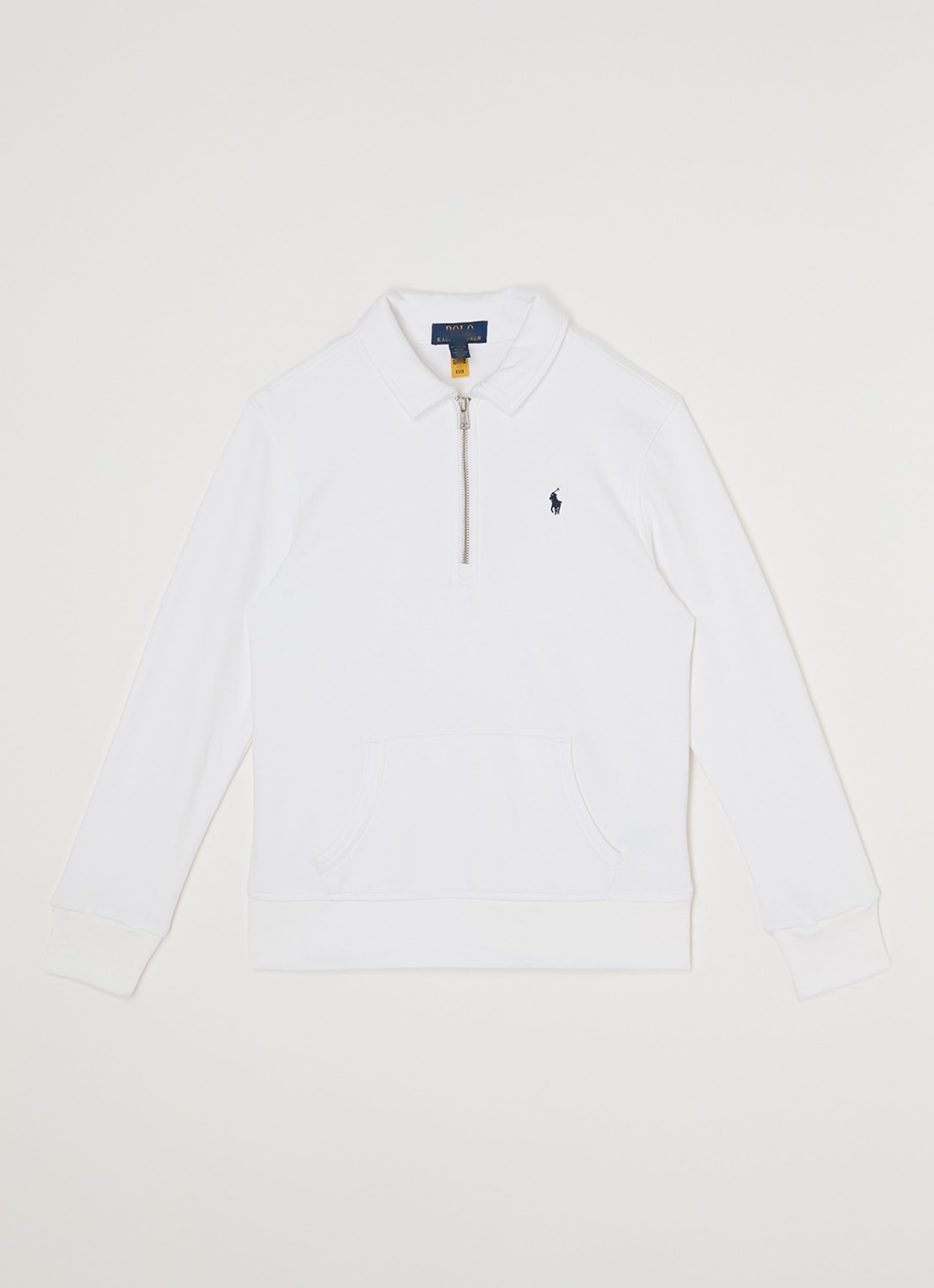 Ralph Lauren Sweater met logoborduring - voorkant wit