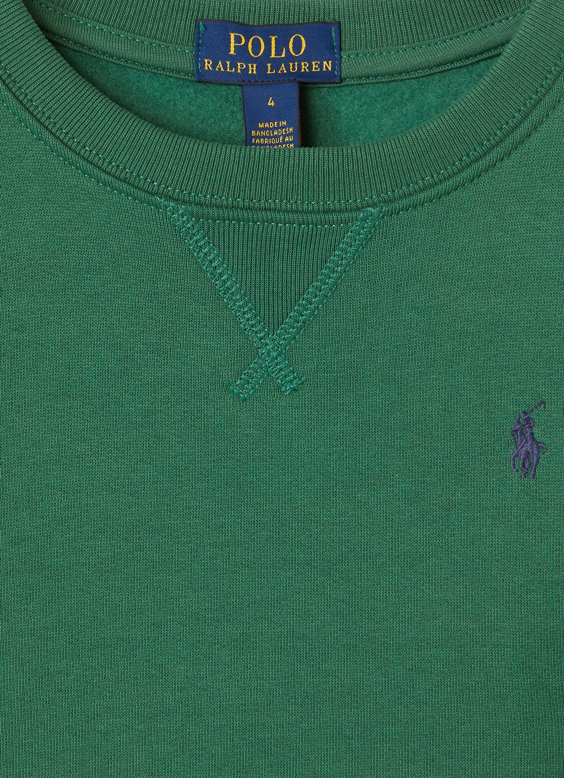 Ralph Lauren Sweater met logoborduring - detail groen