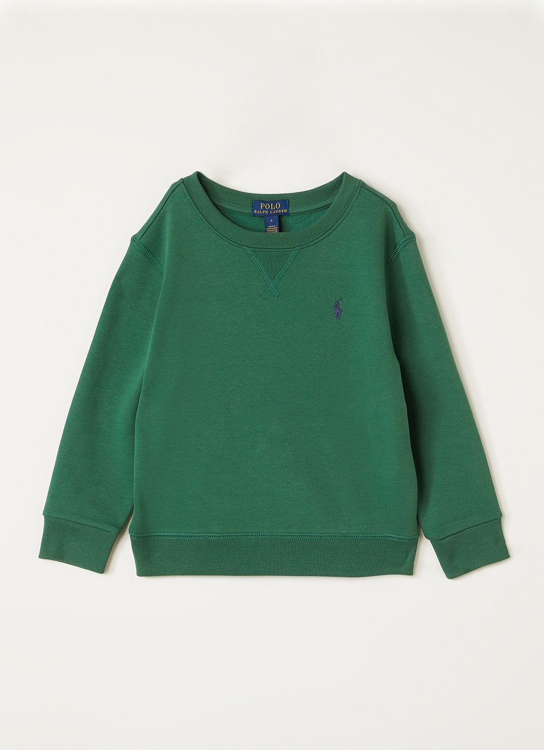 Ralph Lauren Sweater met logoborduring - voorkant 3 groen