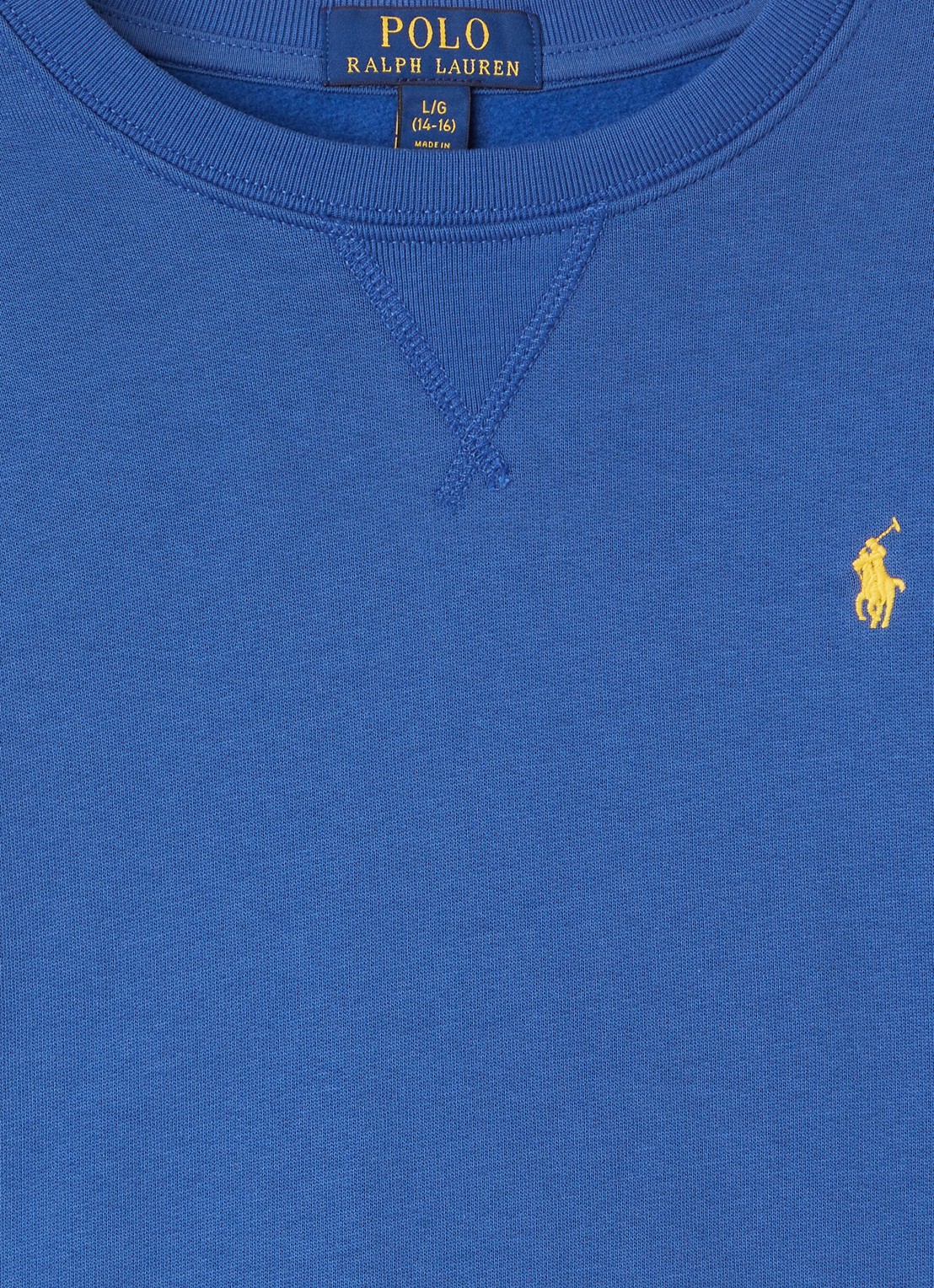 Ralph Lauren Sweater met logoborduring - detail blauw