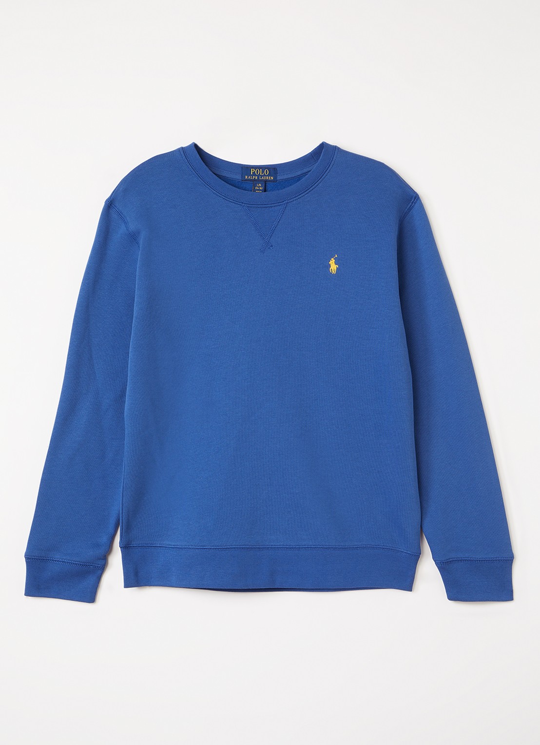 Ralph Lauren Sweater met logoborduring - voorkant 2 blauw
