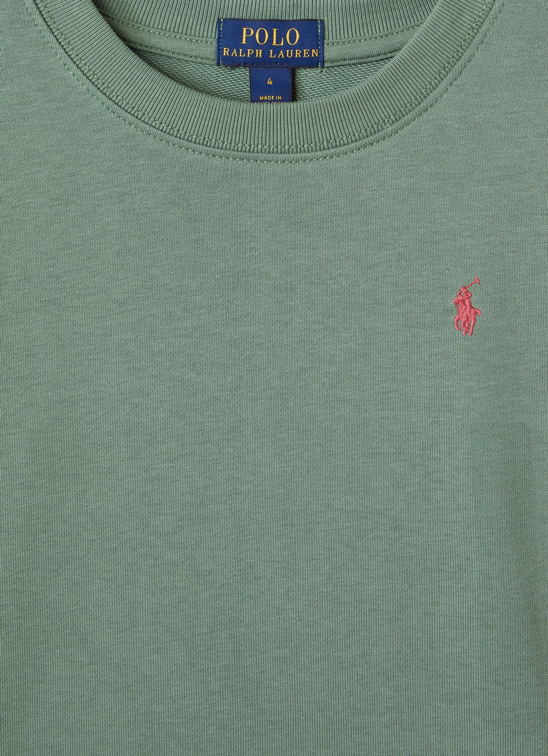 Ralph Lauren Sweater met logoborduring - detail 3 legergroen