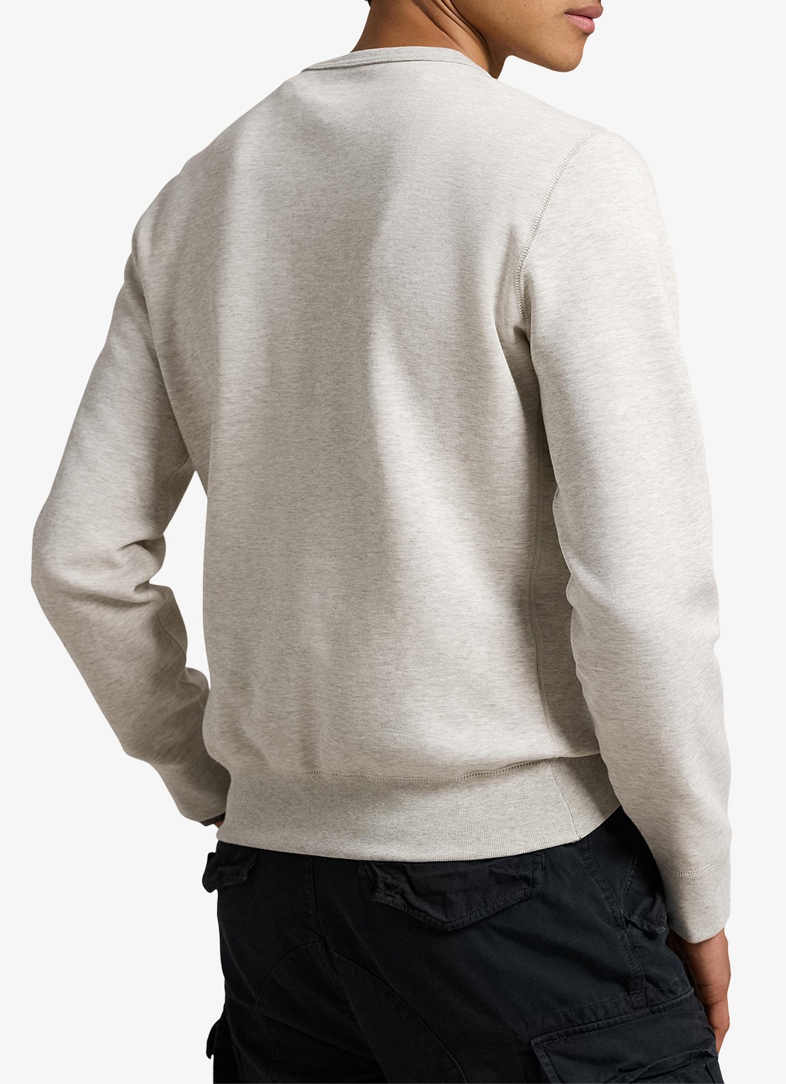 Ralph Lauren Sweater met logoborduring - achterkant 3 lt sport heather / grijs