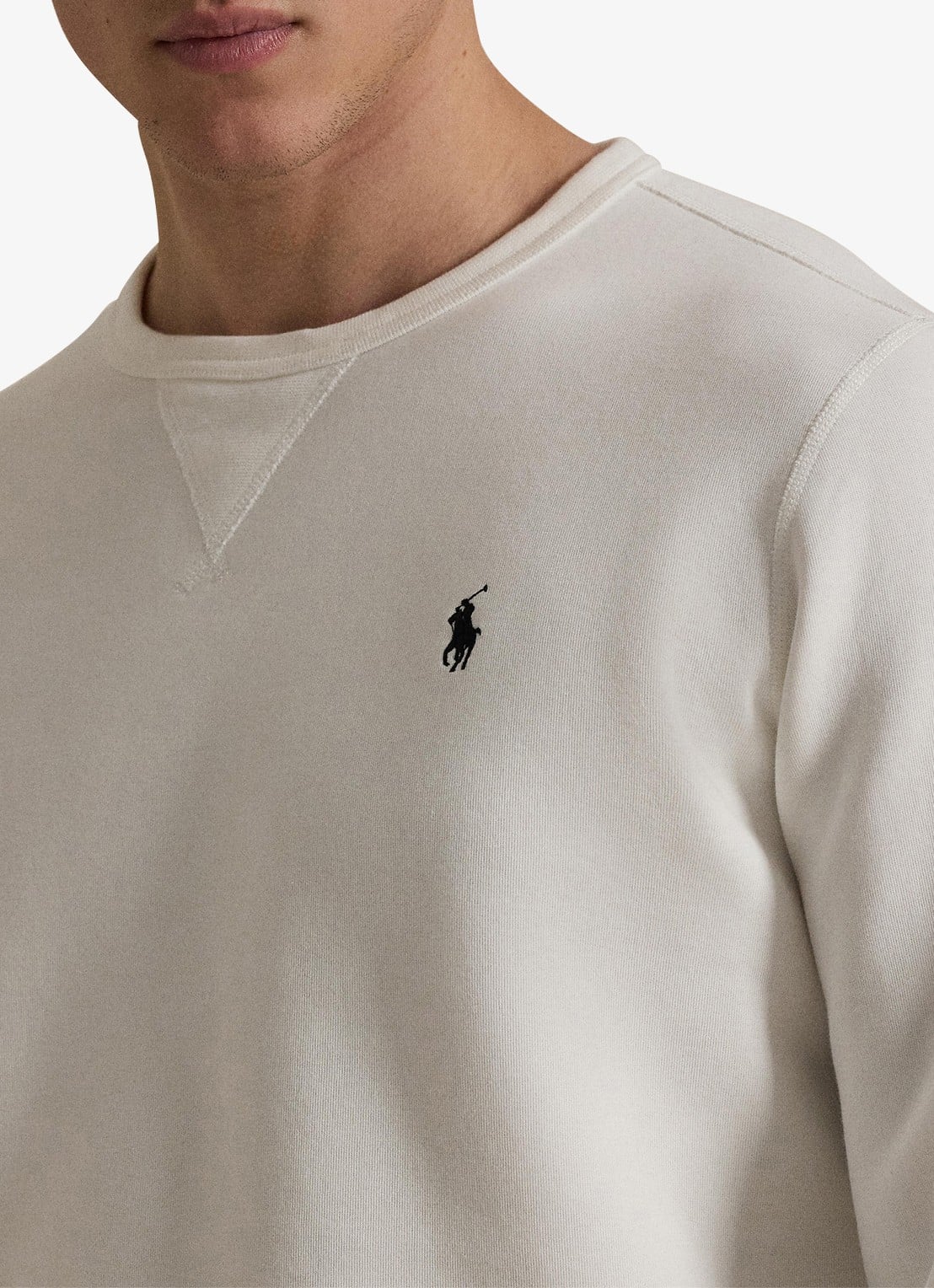 Ralph Lauren Sweater met logoborduring - detail 5 white / wit