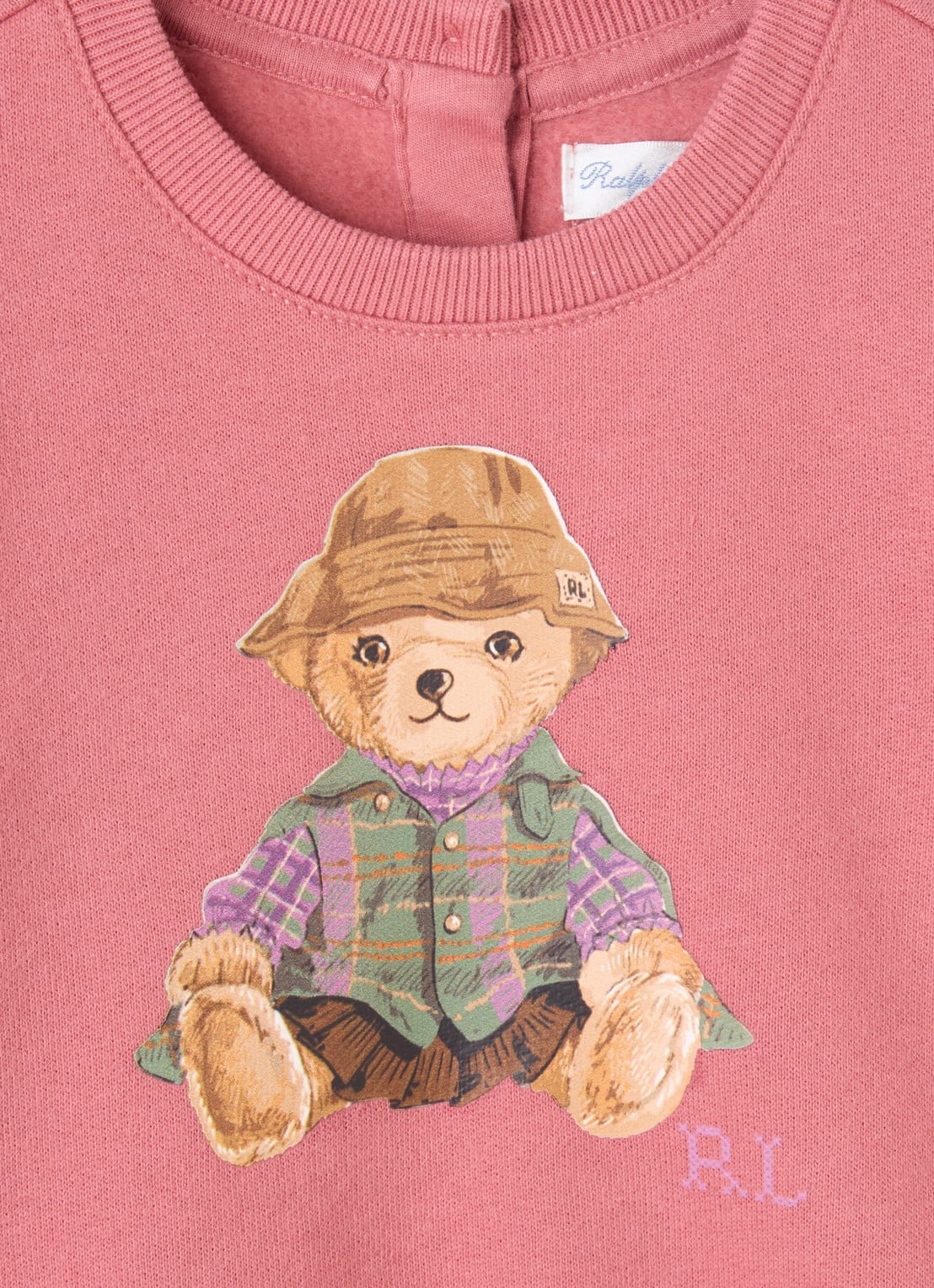 Ralph Lauren Sweater met logoprint en volant - detail 3 roze