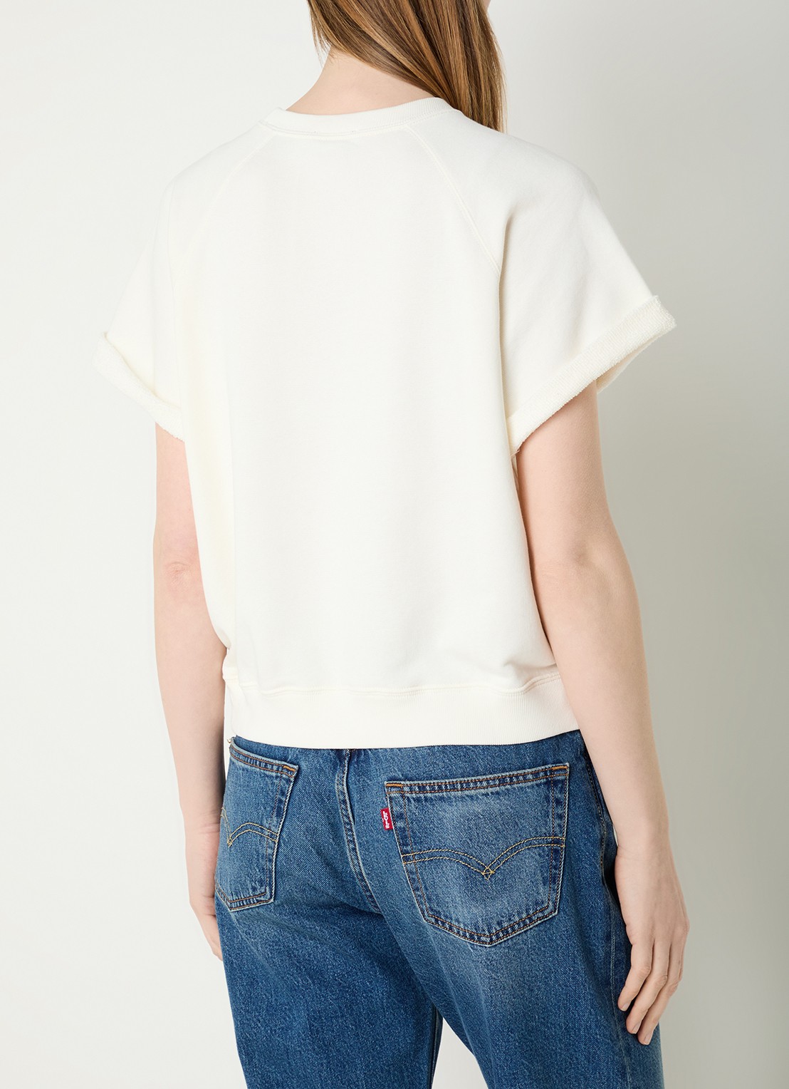 Ralph Lauren Sweater met logoprint - achterkant 2 gebroken wit