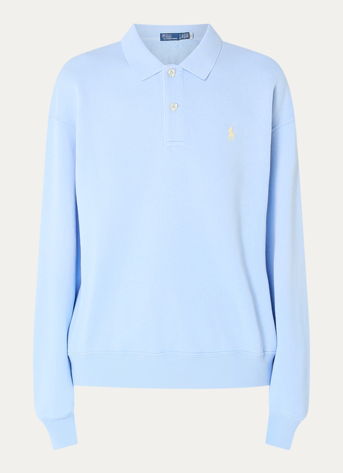 Ralph Lauren Sweater met logoprint - voorkant lichtblauw