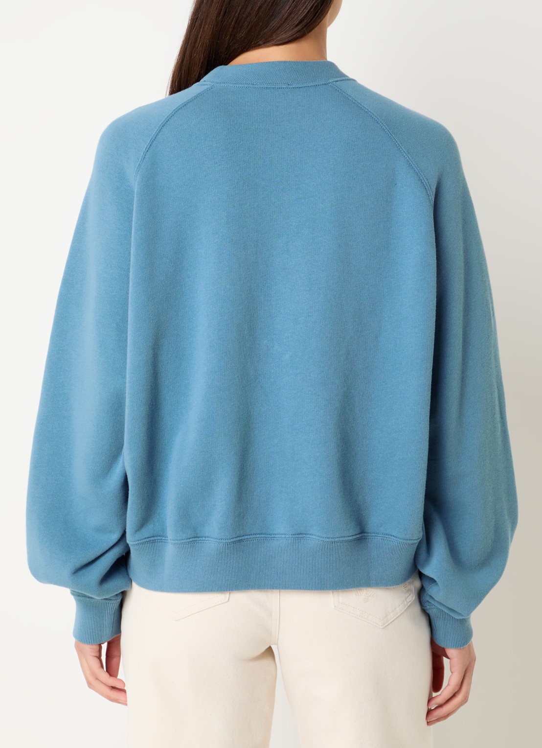 Ralph Lauren Sweater met logoprint - achterkant 3 staalblauw
