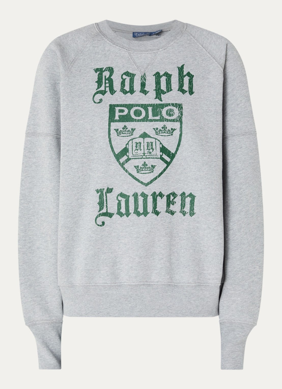Ralph Lauren Sweater met logoprint - voorkant 2 grijs