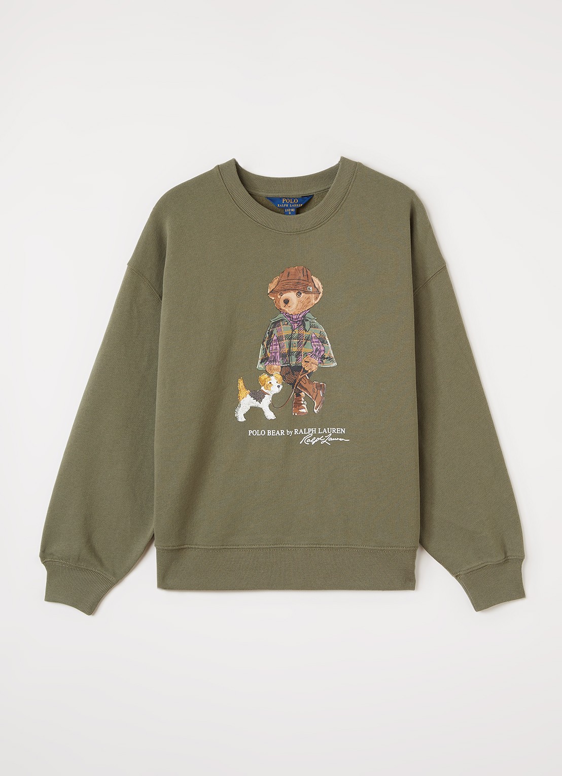 Ralph Lauren Sweater met logoprint - voorkant 3 olijfgroen