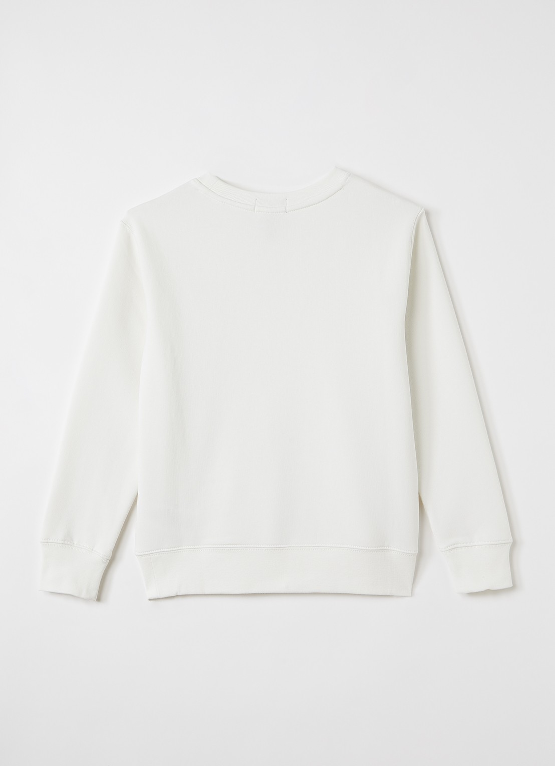 Ralph Lauren Sweater met logoprint - voorkant 2 gebroken wit