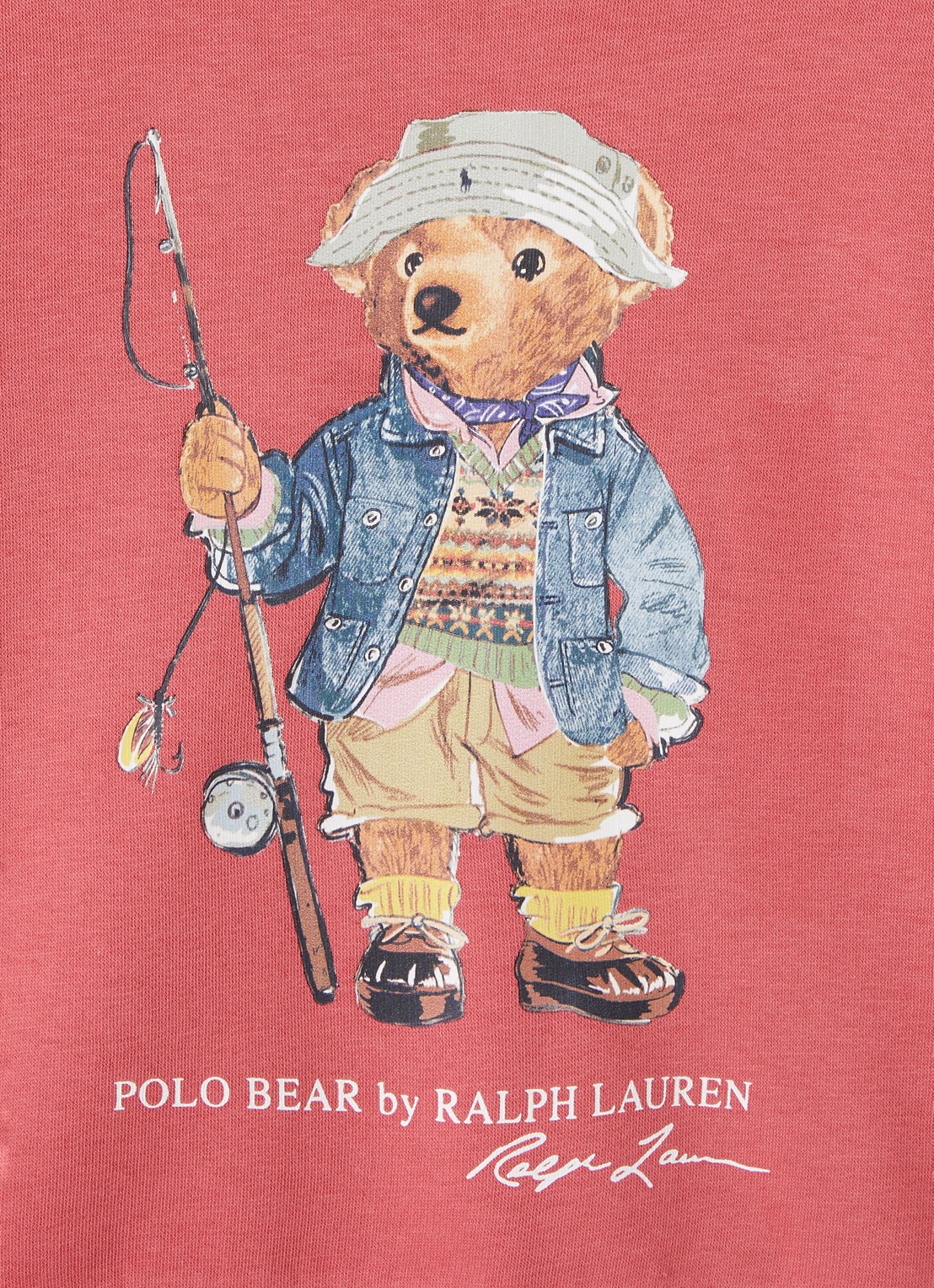 Ralph Lauren Sweater met logoprint - detail 3 koraal