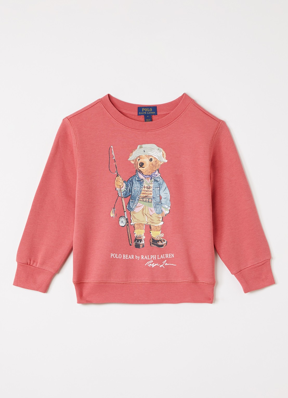 Ralph Lauren Sweater met logoprint - voorkant koraal