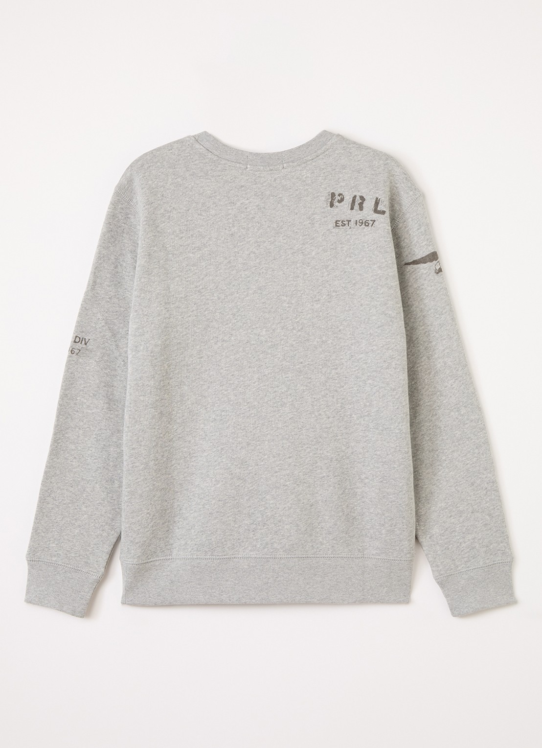 Ralph Lauren Sweater met logoprint - voorkant 2 antraciet