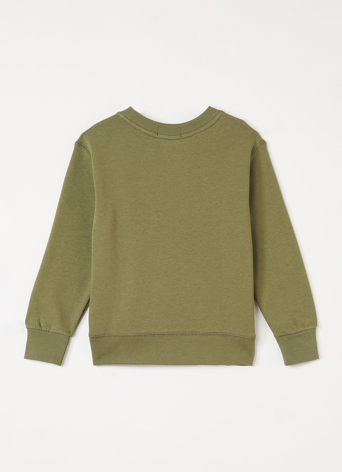 Ralph Lauren Sweater met logoprint - voorkant 4 olijfgroen