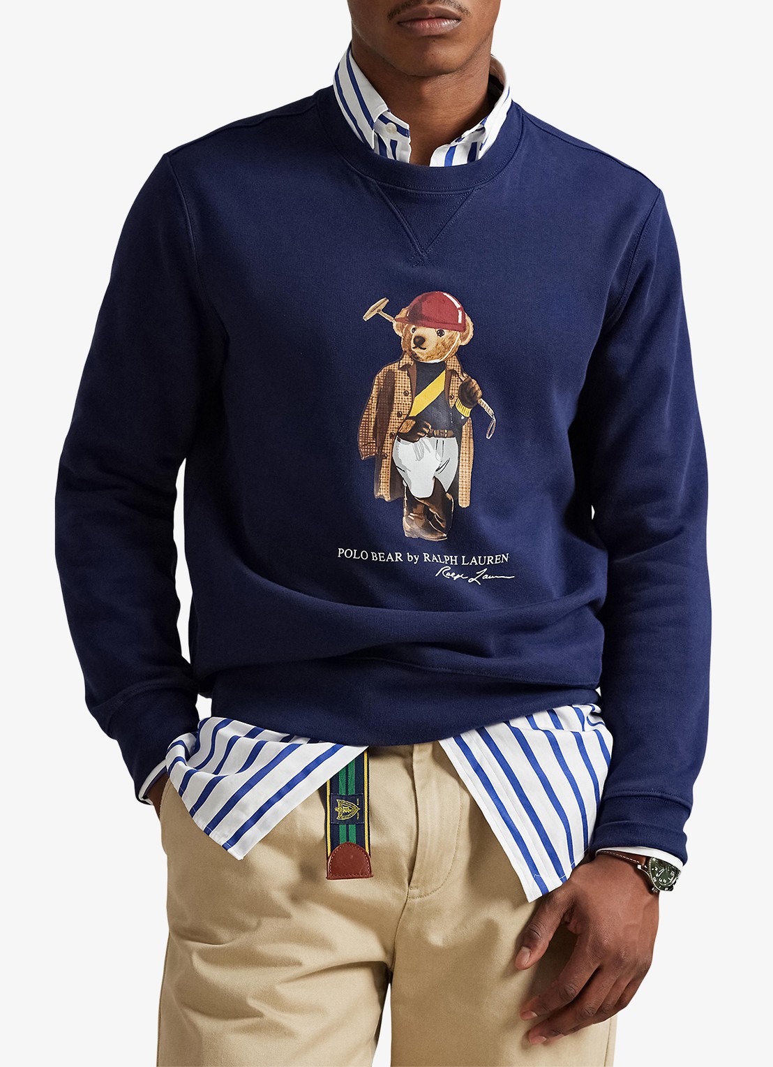 Ralph Lauren Sweater met logoprint - detail 4 newport navy / donkerblauw