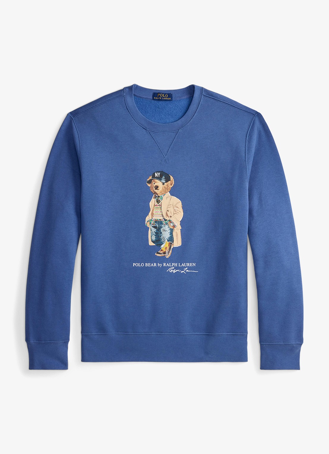 Ralph Lauren Sweater met logoprint - voorkant 4 bastille blue / blauw