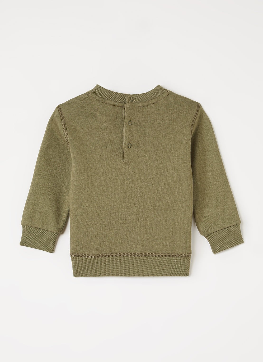 Ralph Lauren Sweater met logoprint - voorkant 2 olijfgroen