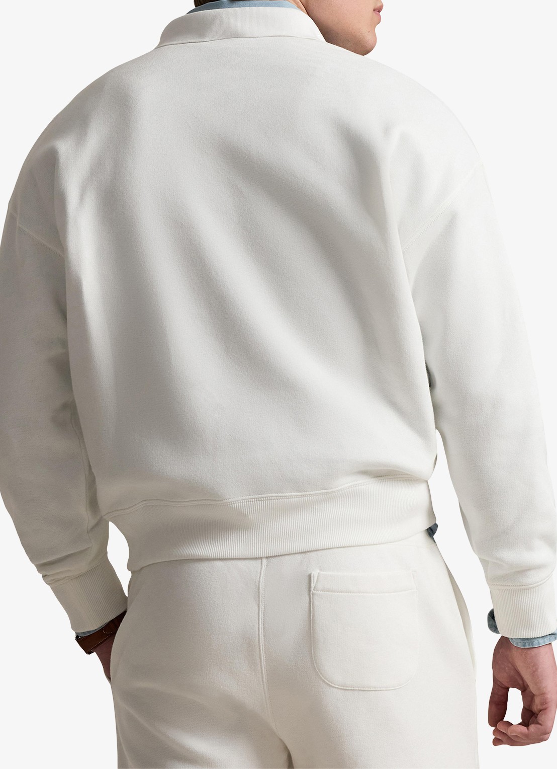 Ralph Lauren Sweater met polokraag en logo - achterkant 5 white / wit