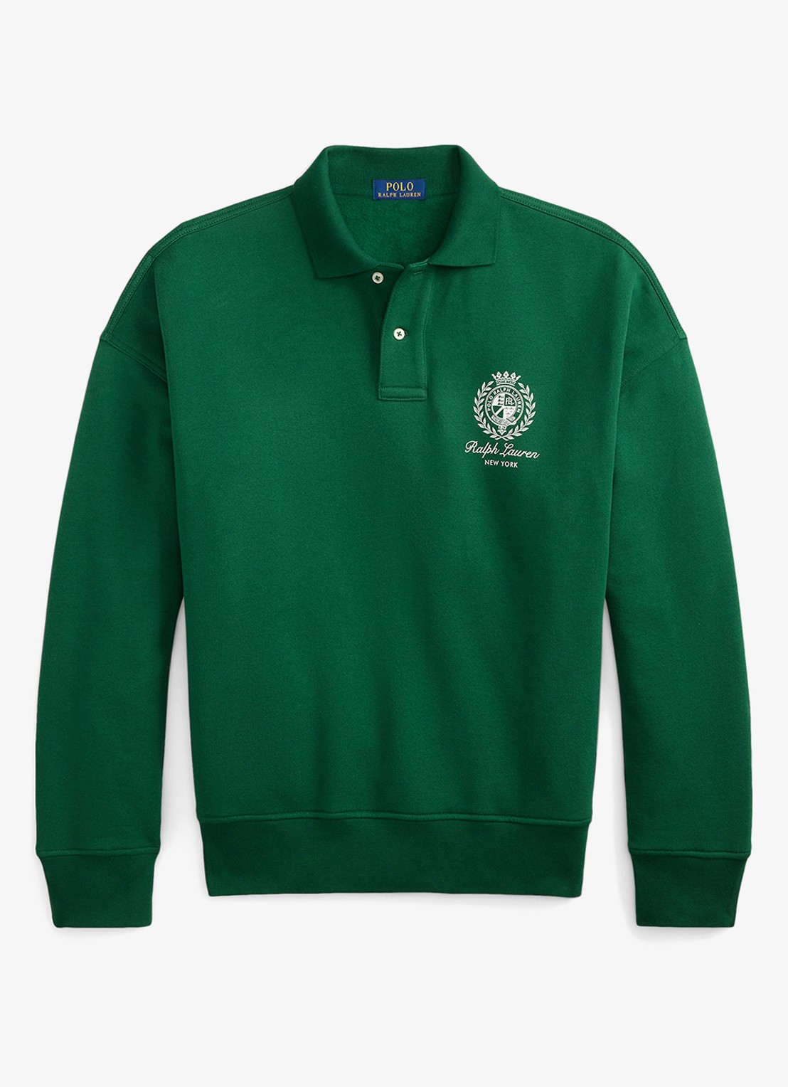 Ralph Lauren Sweater met polokraag en logo - voorkant 2 new forest-2z8d