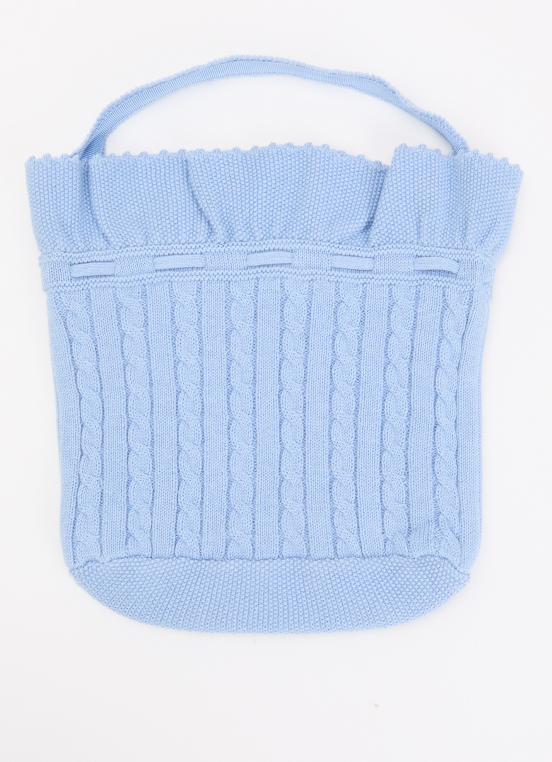 Ralph Lauren Sweater mini tas met logo - achterkant 2 blauw