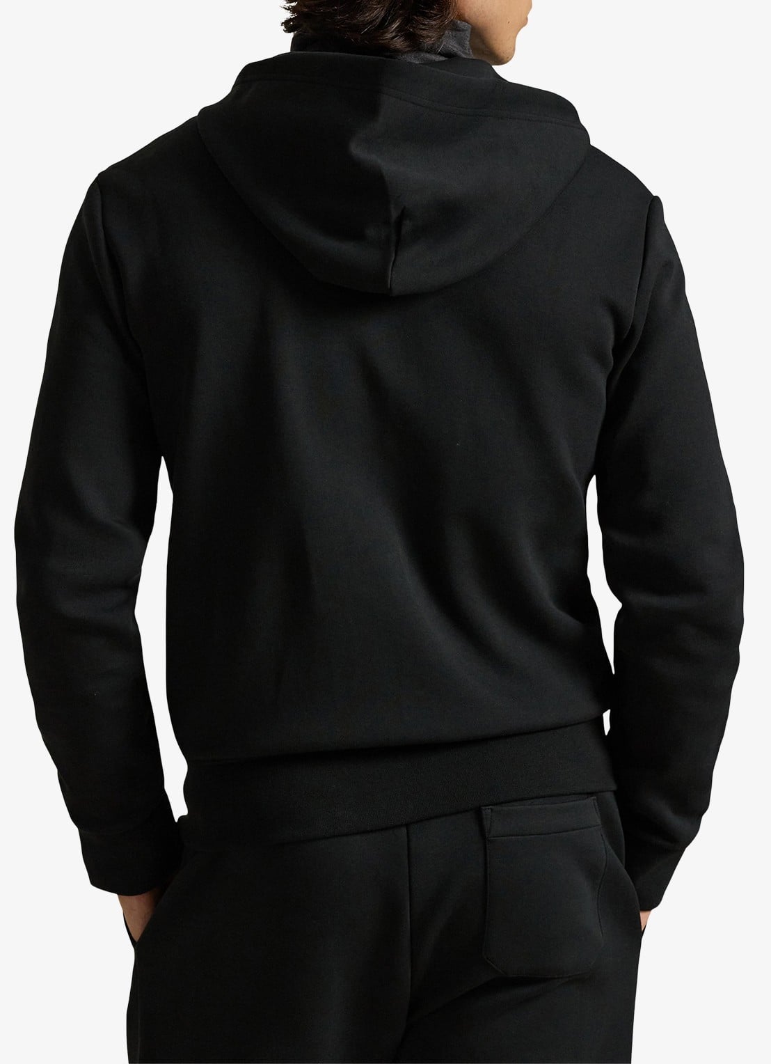 Ralph Lauren Sweatvest met capuchon en logoborduring - achterkant 3 polo black