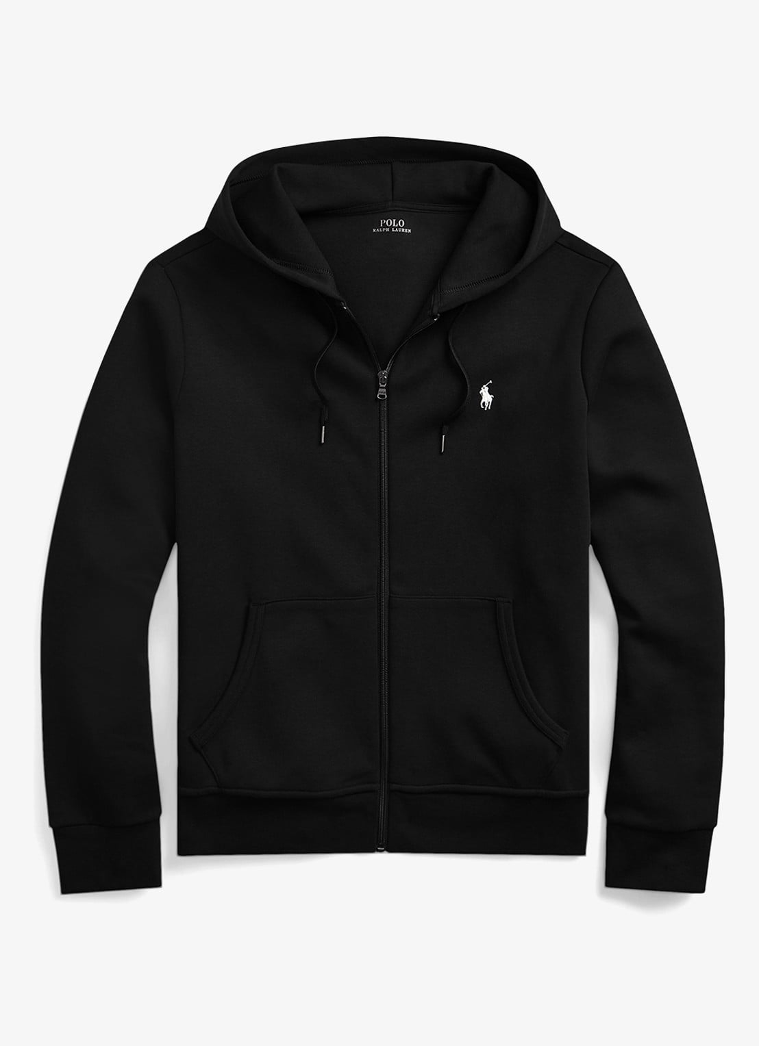 Ralph Lauren Sweatvest met capuchon en logoborduring - voorkant 4 polo black
