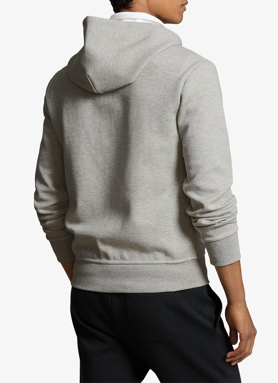 Ralph Lauren Sweatvest met capuchon en logoborduring - achterkant lt sport heather