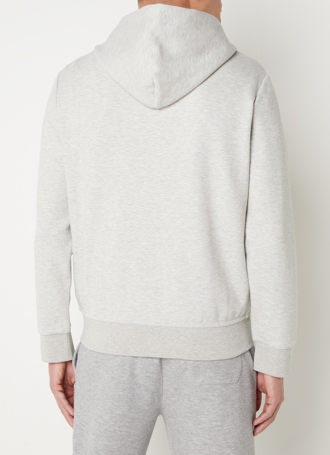 Ralph Lauren Sweatvest met capuchon en logoborduring - achterkant 2 lt sport heather
