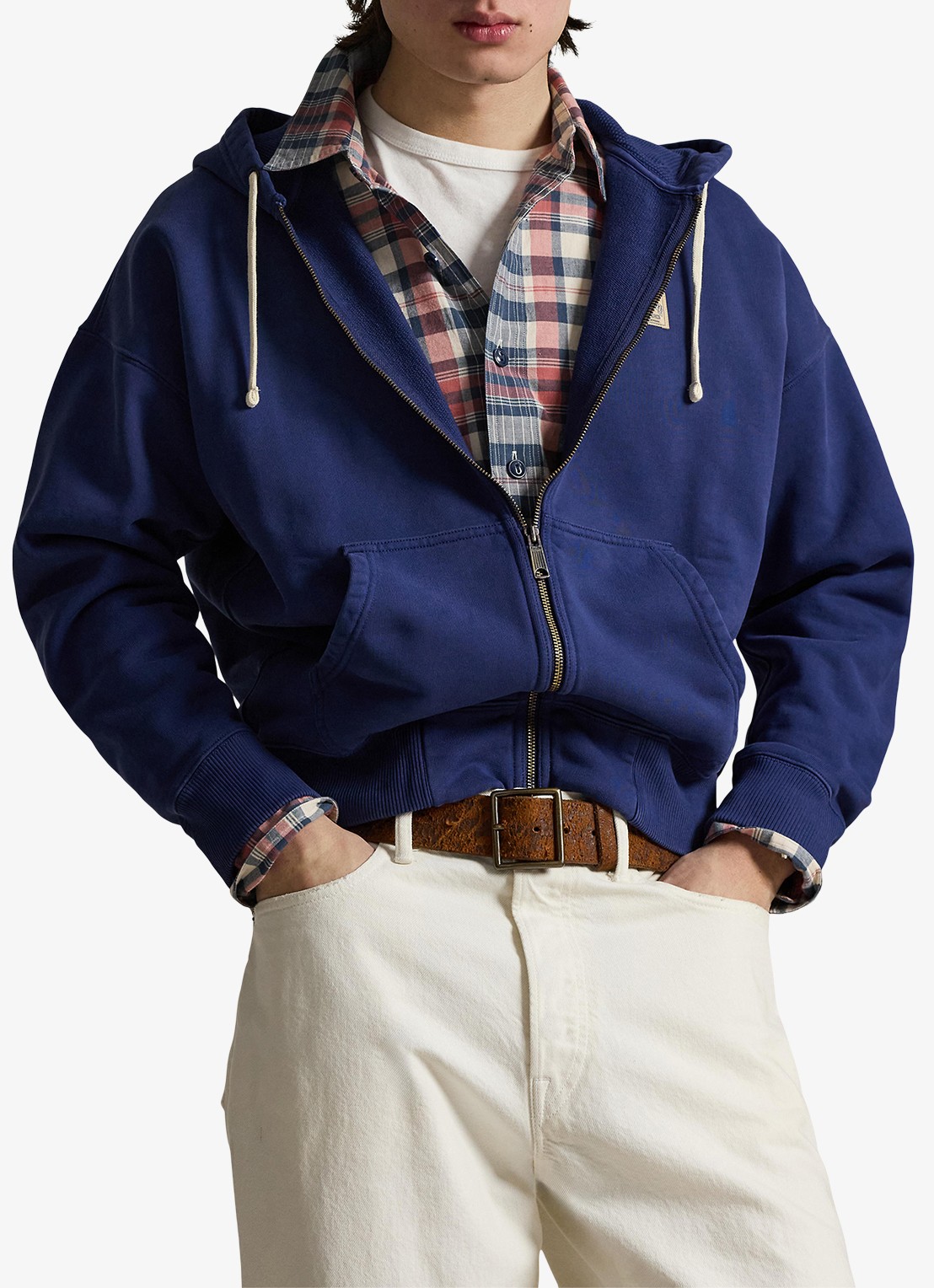 Ralph Lauren Sweatvest met capuchon en steekzakken - detail 3 dark cobalt-2x28