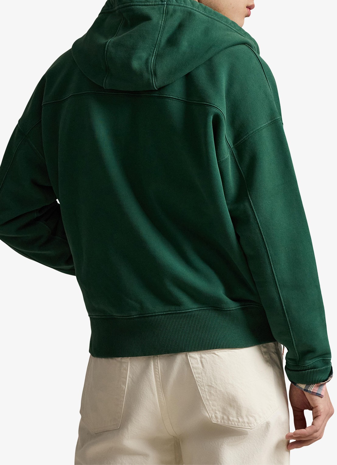 Ralph Lauren Sweatvest met capuchon en steekzakken - achterkant 3 wood green-zyq0