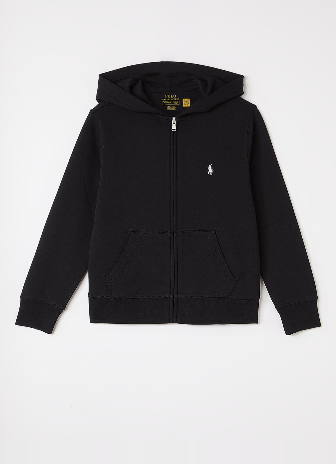 Ralph Lauren Sweatvest met capuchon - voorkant 2 zwart
