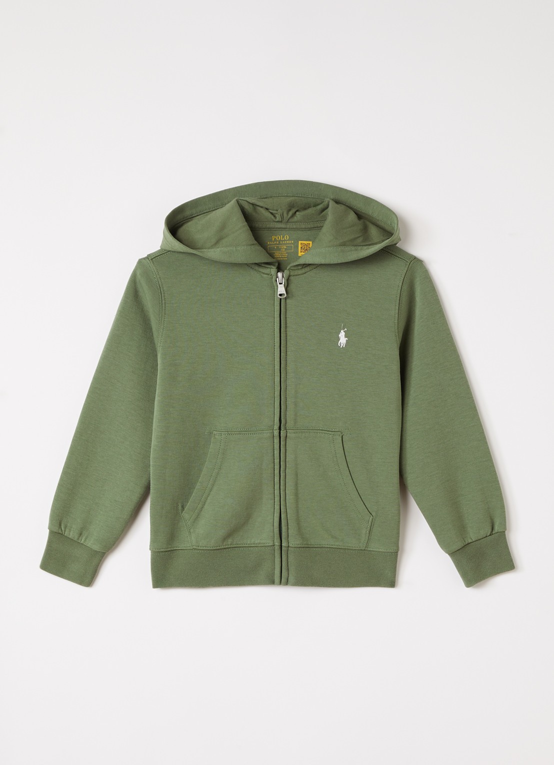 Ralph Lauren Sweatvest met capuchon - voorkant groen