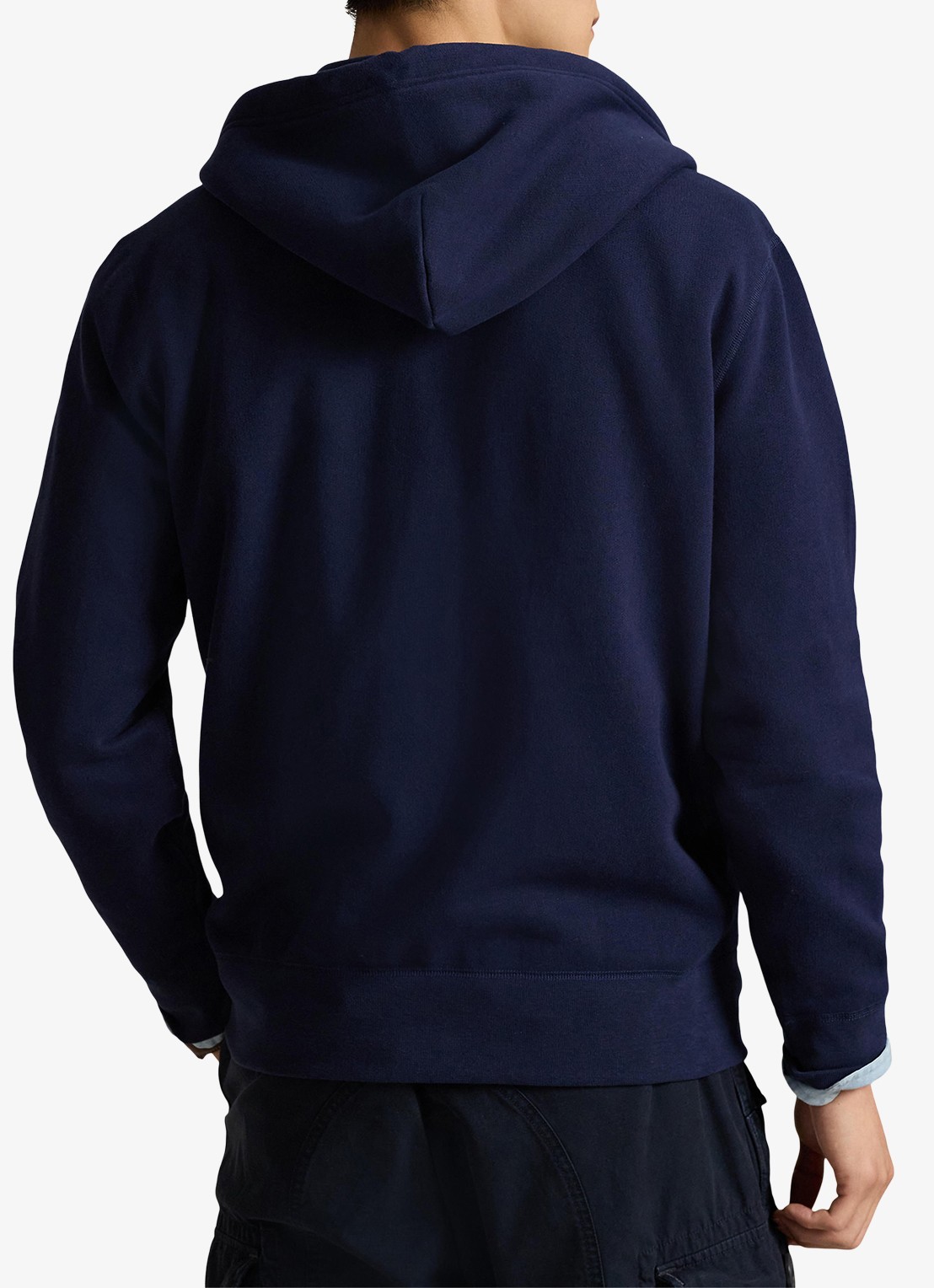 Ralph Lauren Sweatvest met logo en capuchon  - achterkant 3 cruise navy / donkerblauw