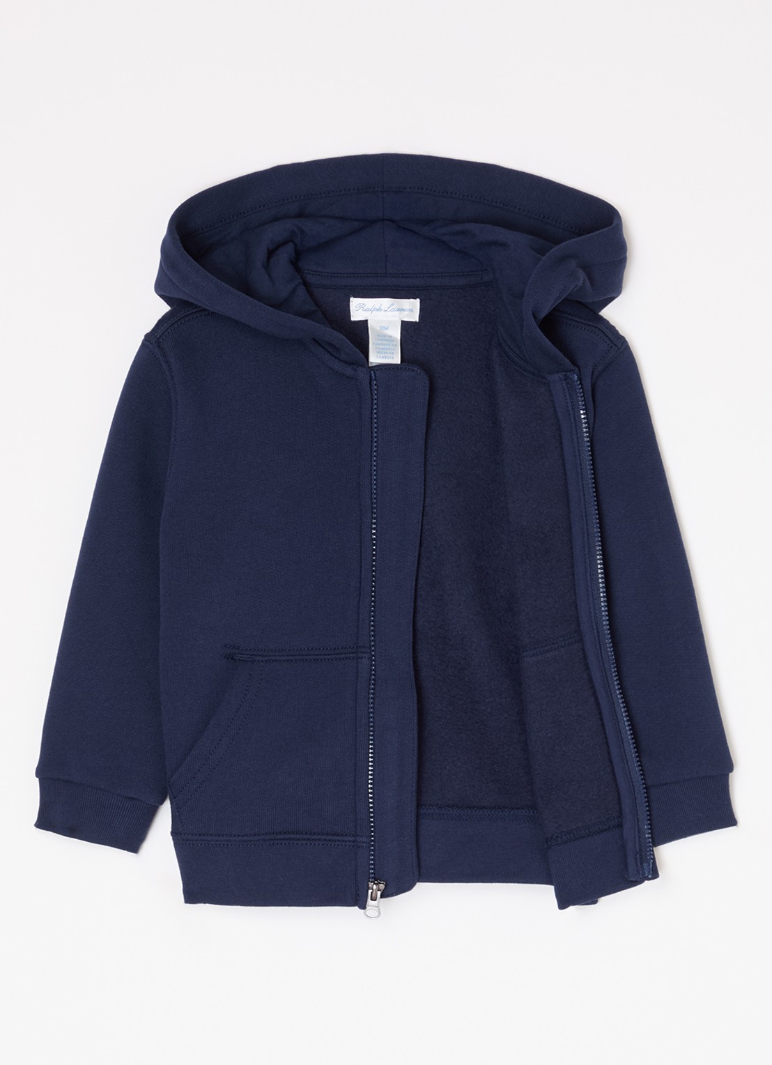 Ralph Lauren Sweatvest met logo - voorkant 2 donkerblauw