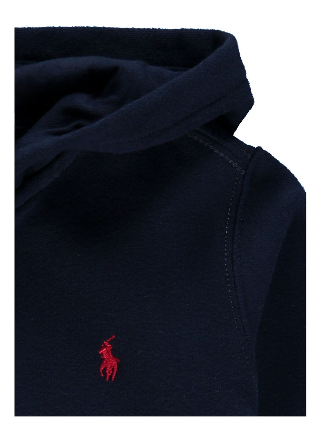 Ralph Lauren Sweatvest met logoborduring en capuchon - detail 4 donkerblauw